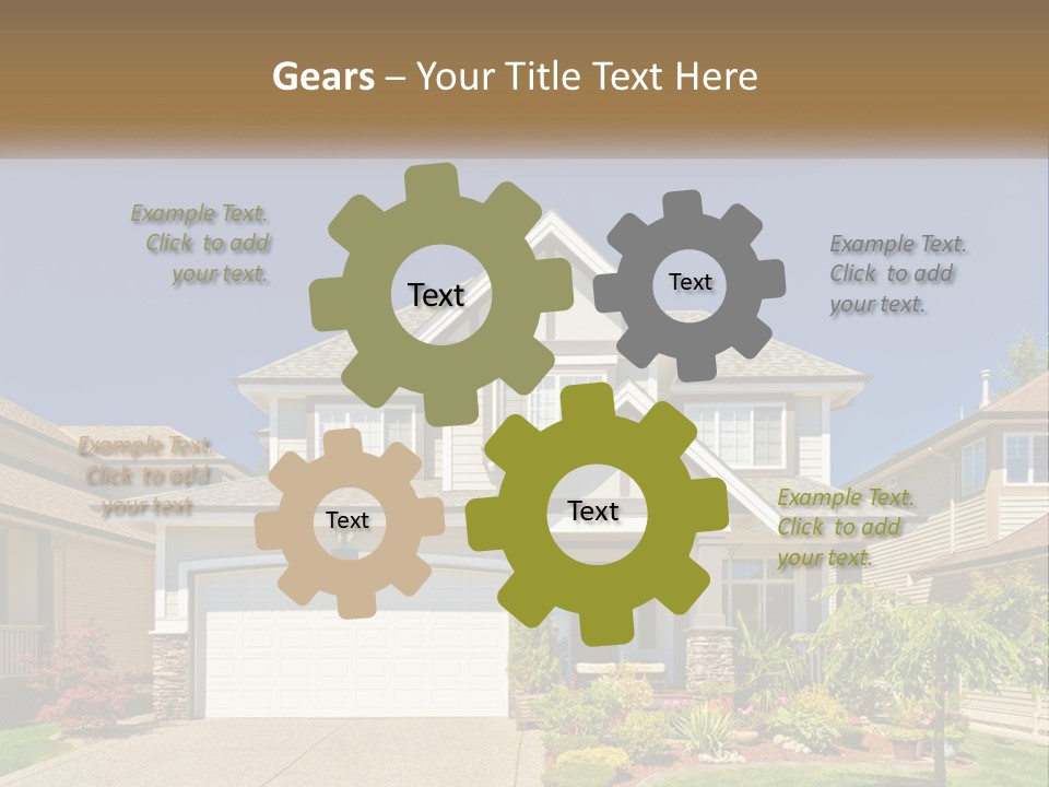 Two-Storey House PowerPoint Template