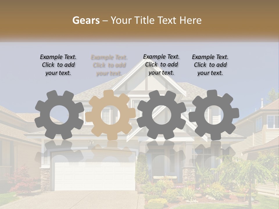 Two-Storey House PowerPoint Template