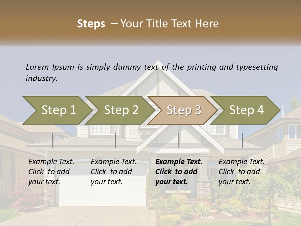 Two-Storey House PowerPoint Template