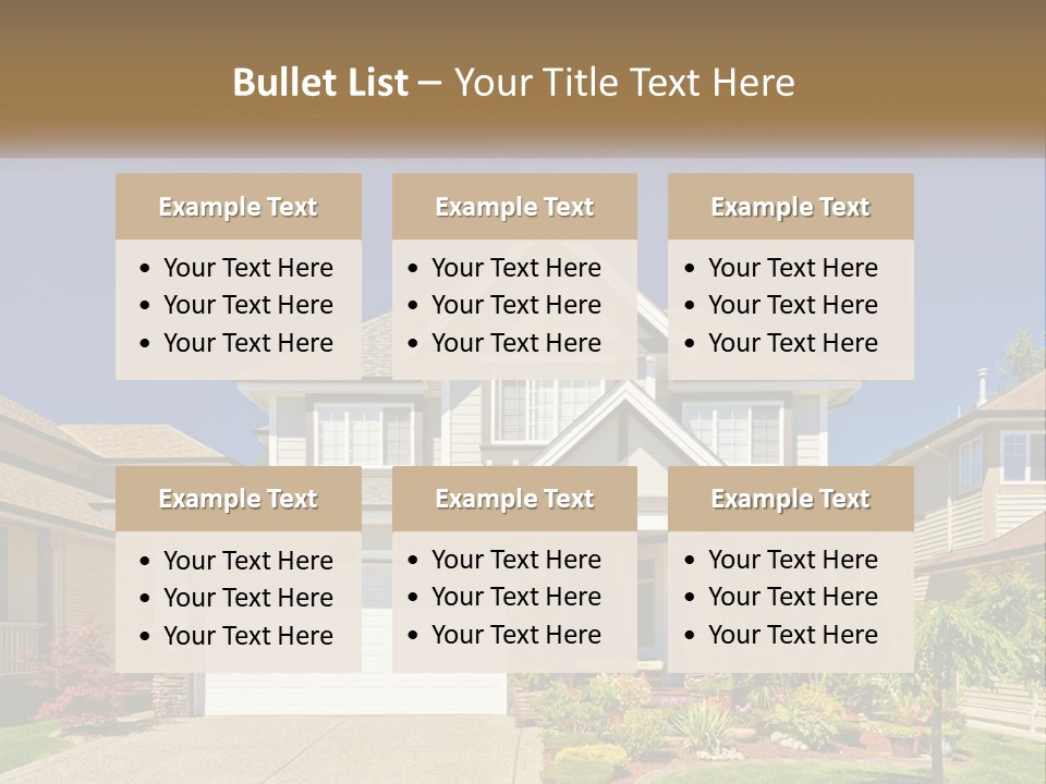 Two-Storey House PowerPoint Template
