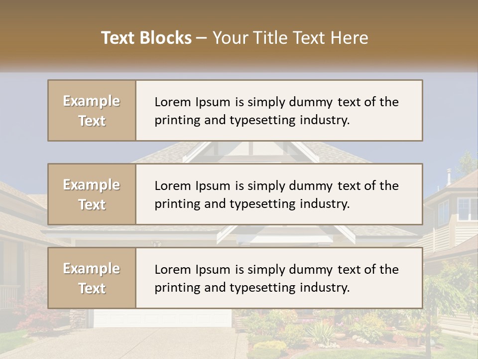 Two-Storey House PowerPoint Template