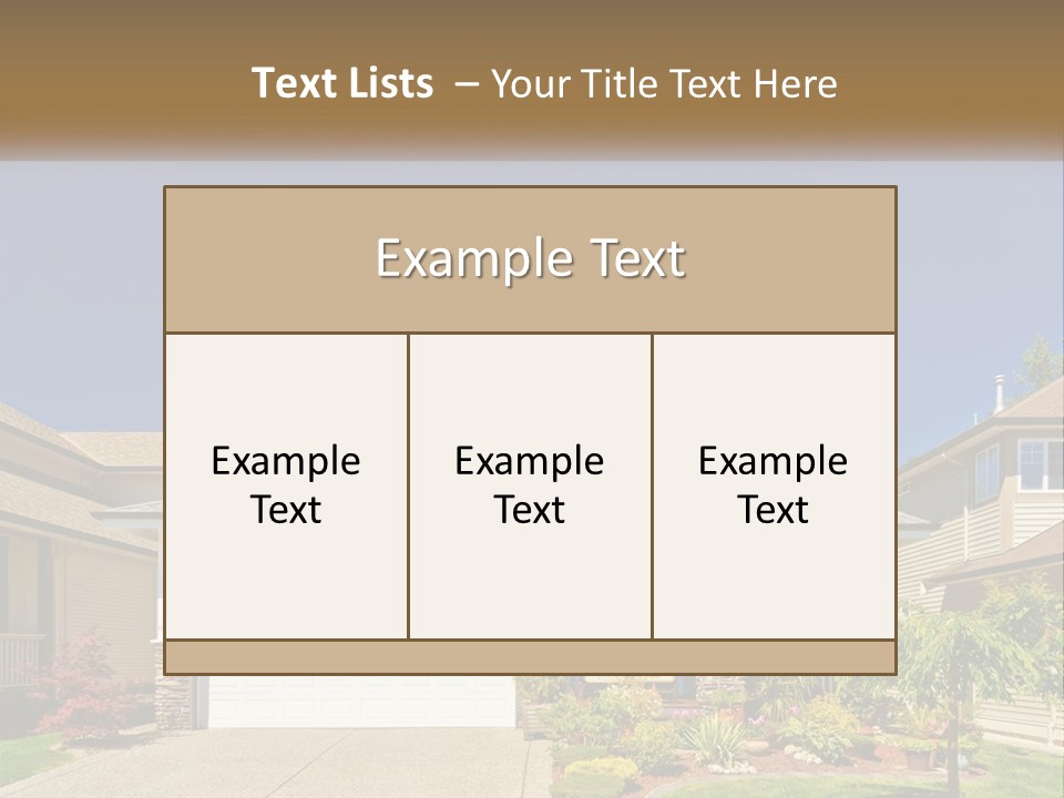 Two-Storey House PowerPoint Template