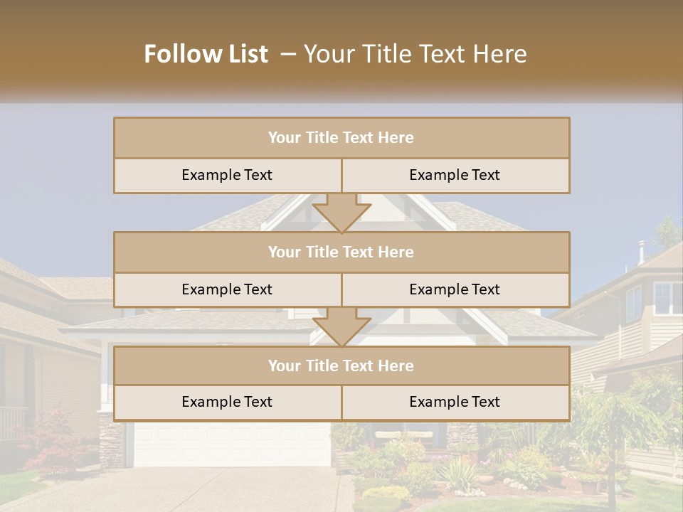 Two-Storey House PowerPoint Template