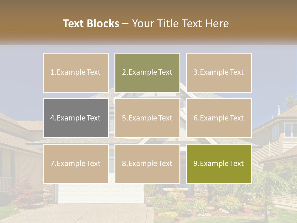 Two-Storey House PowerPoint Template
