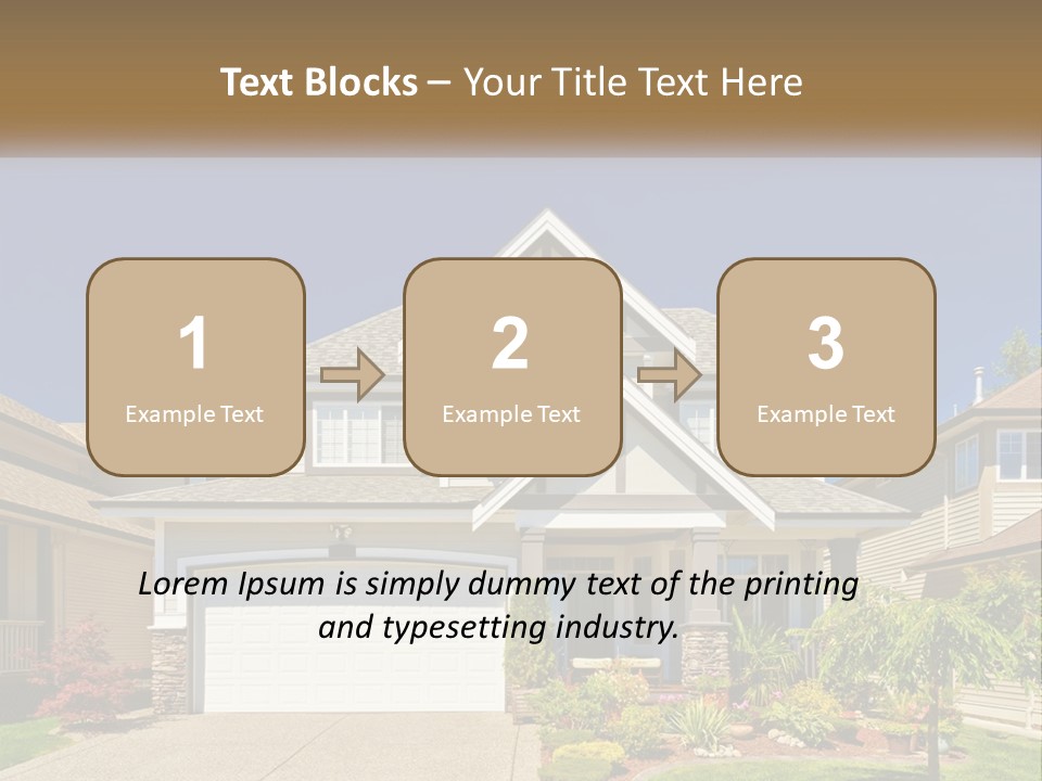 Two-Storey House PowerPoint Template
