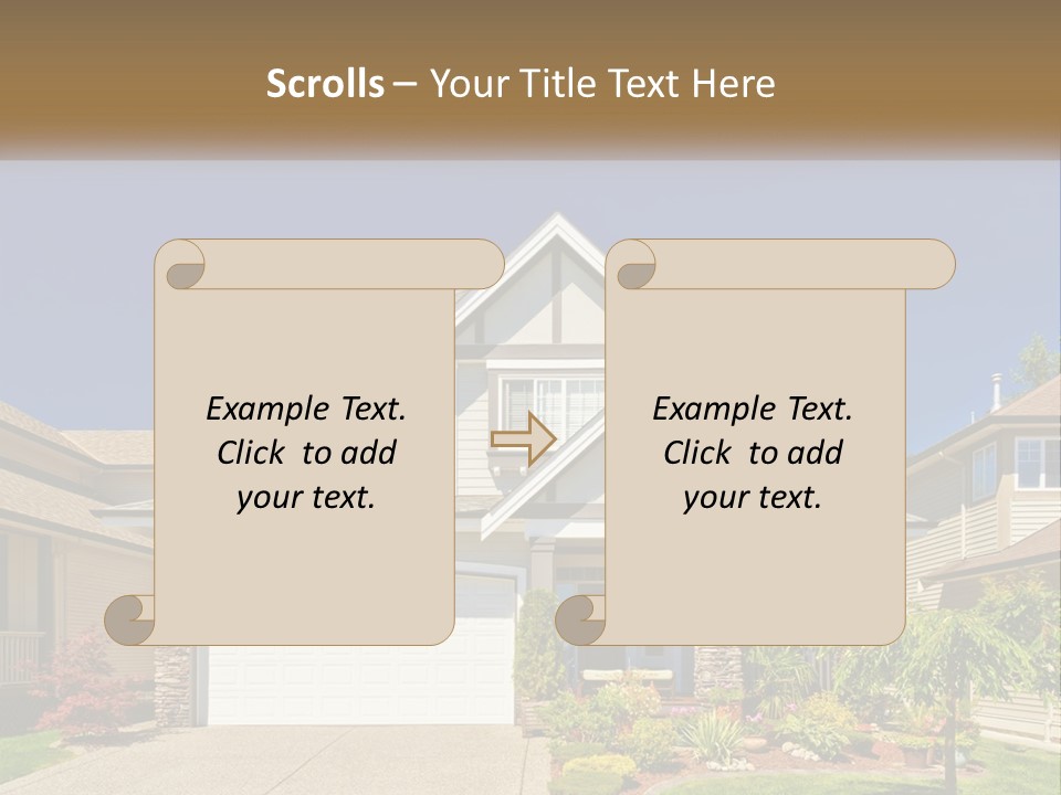Two-Storey House PowerPoint Template
