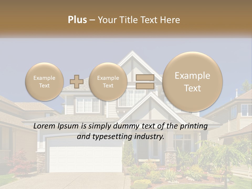 Two-Storey House PowerPoint Template
