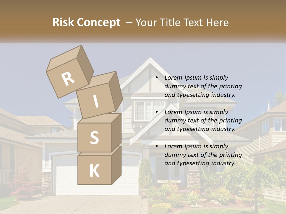 Two-Storey House PowerPoint Template