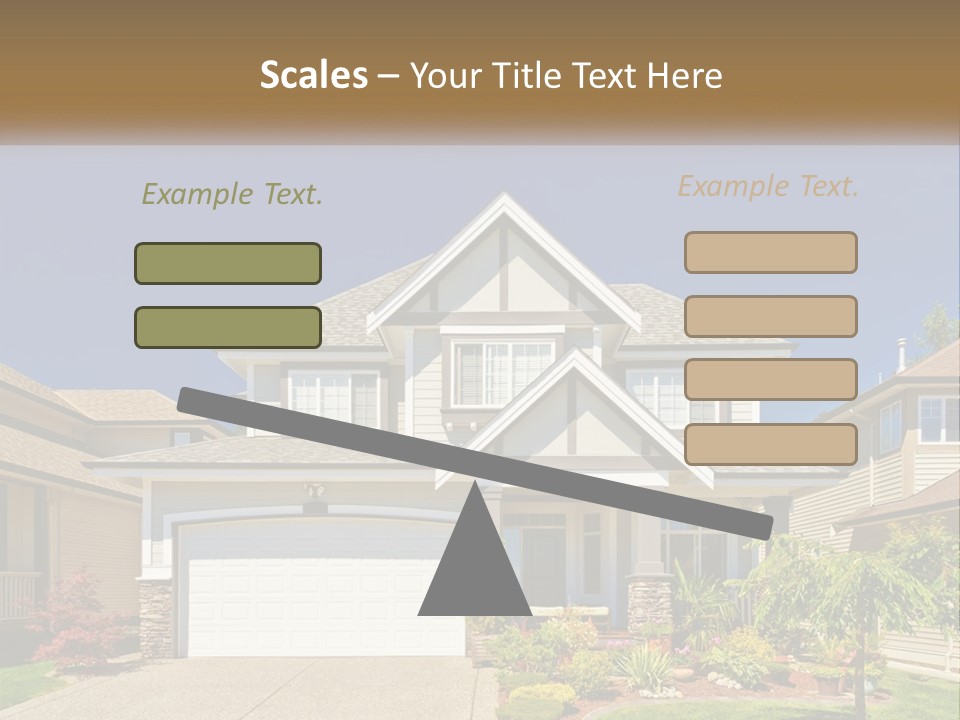 Two-Storey House PowerPoint Template