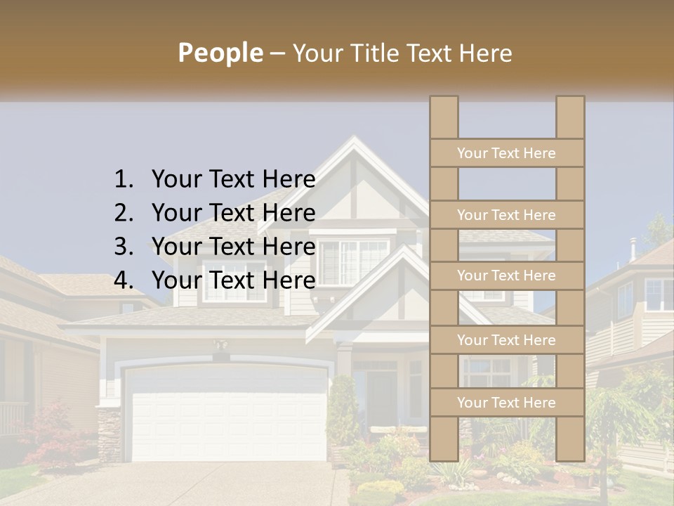 Two-Storey House PowerPoint Template