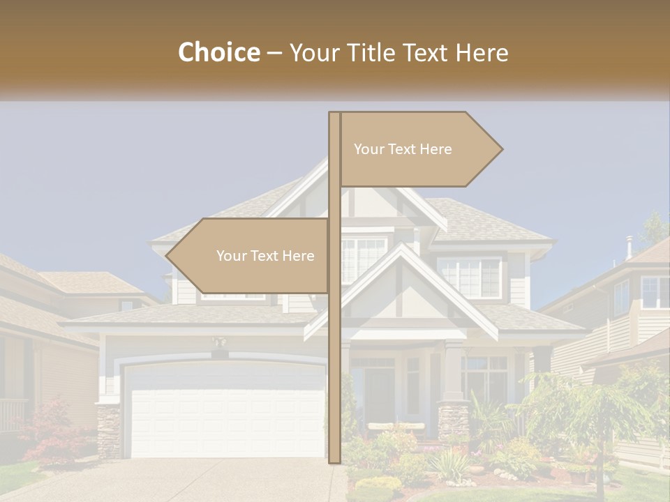 Two-Storey House PowerPoint Template