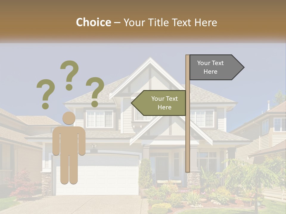 Two-Storey House PowerPoint Template