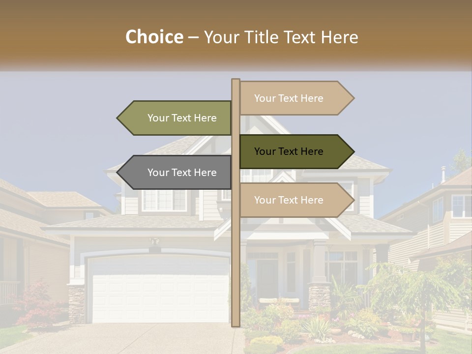 Two-Storey House PowerPoint Template