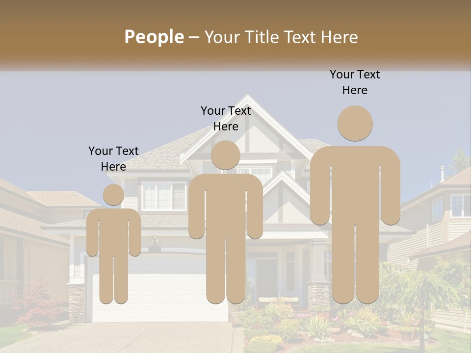 Two-Storey House PowerPoint Template