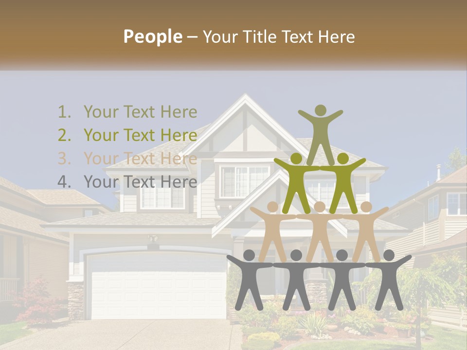 Two-Storey House PowerPoint Template