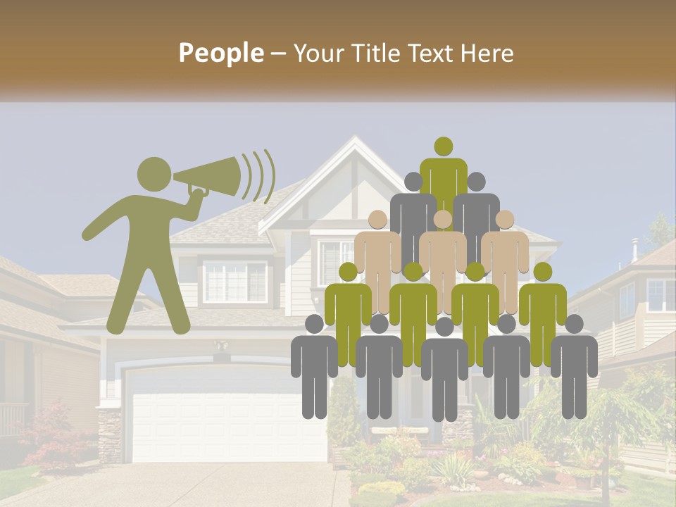 Two-Storey House PowerPoint Template