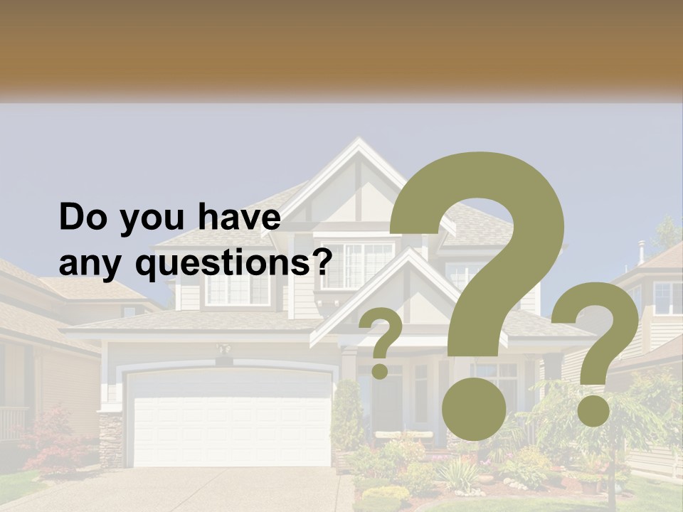 Two-Storey House PowerPoint Template