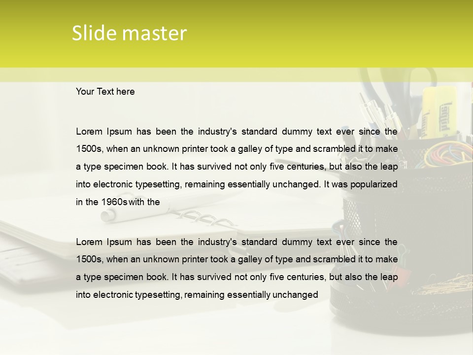 Elements Of The Office PowerPoint Template