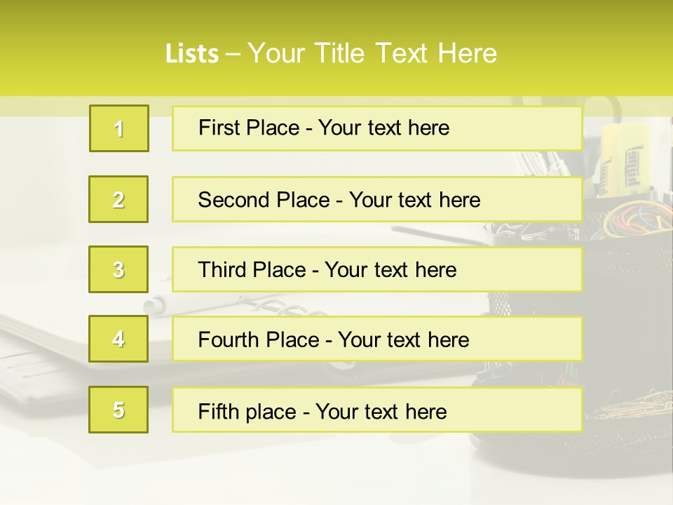 Elements Of The Office PowerPoint Template