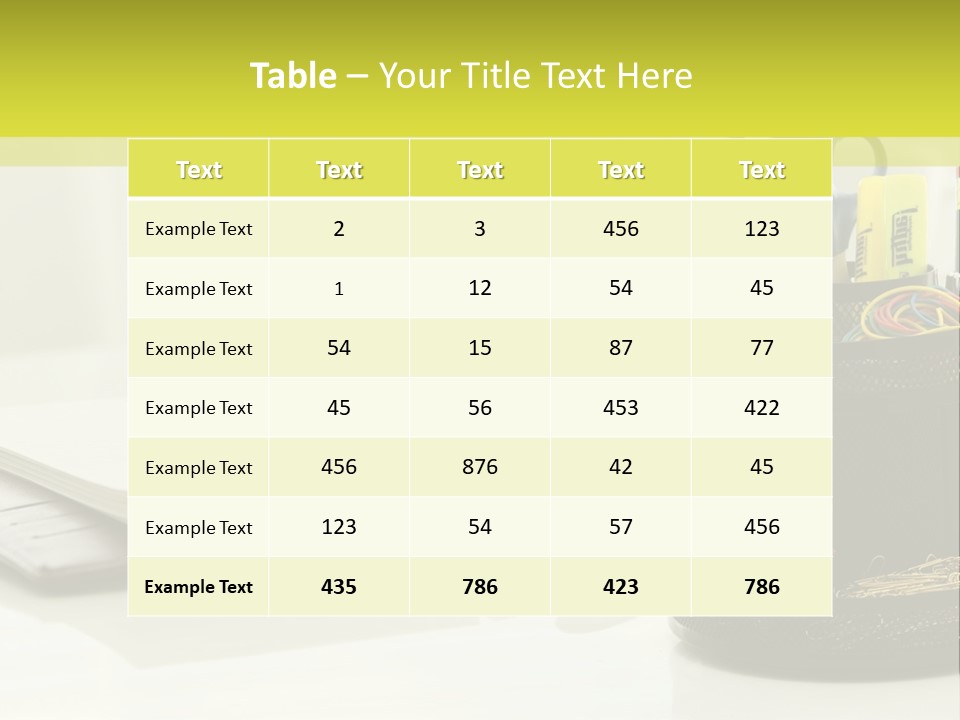 Elements Of The Office PowerPoint Template