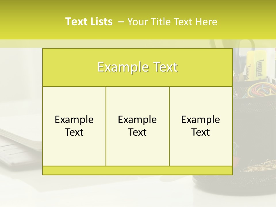 Elements Of The Office PowerPoint Template