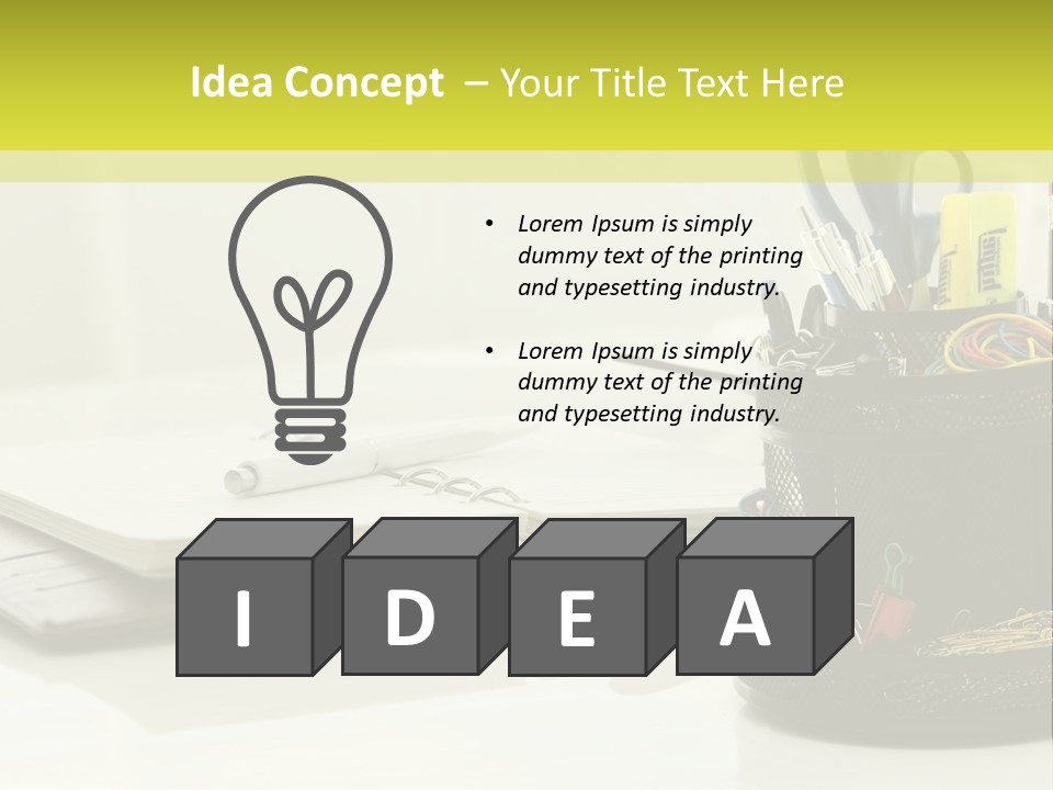 Elements Of The Office PowerPoint Template