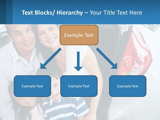 Big Family By The Car PowerPoint Template