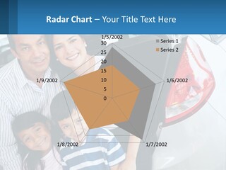 Big Family By The Car PowerPoint Template