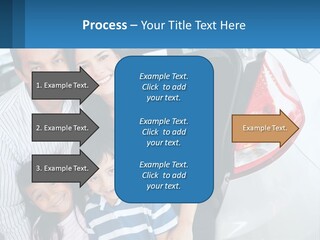 Big Family By The Car PowerPoint Template