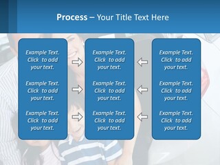 Big Family By The Car PowerPoint Template