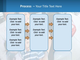 Big Family By The Car PowerPoint Template