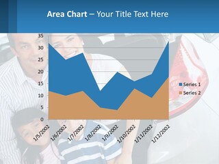 Big Family By The Car PowerPoint Template