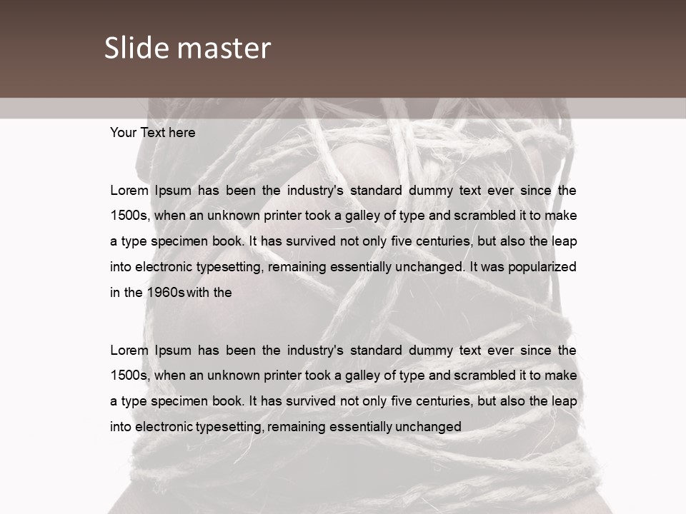 Tied Hands PowerPoint Template