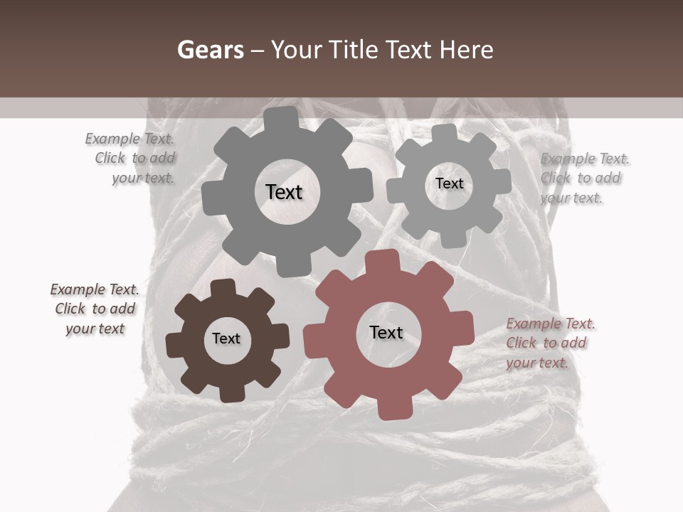 Tied Hands PowerPoint Template