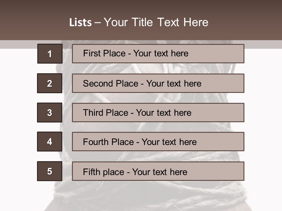Tied Hands PowerPoint Template