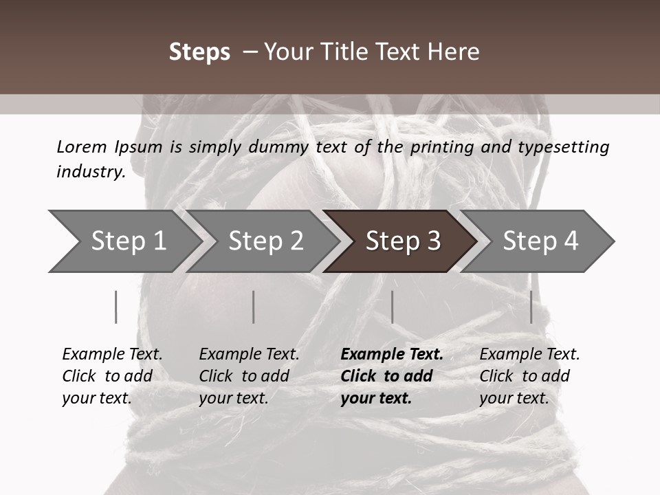 Tied Hands PowerPoint Template