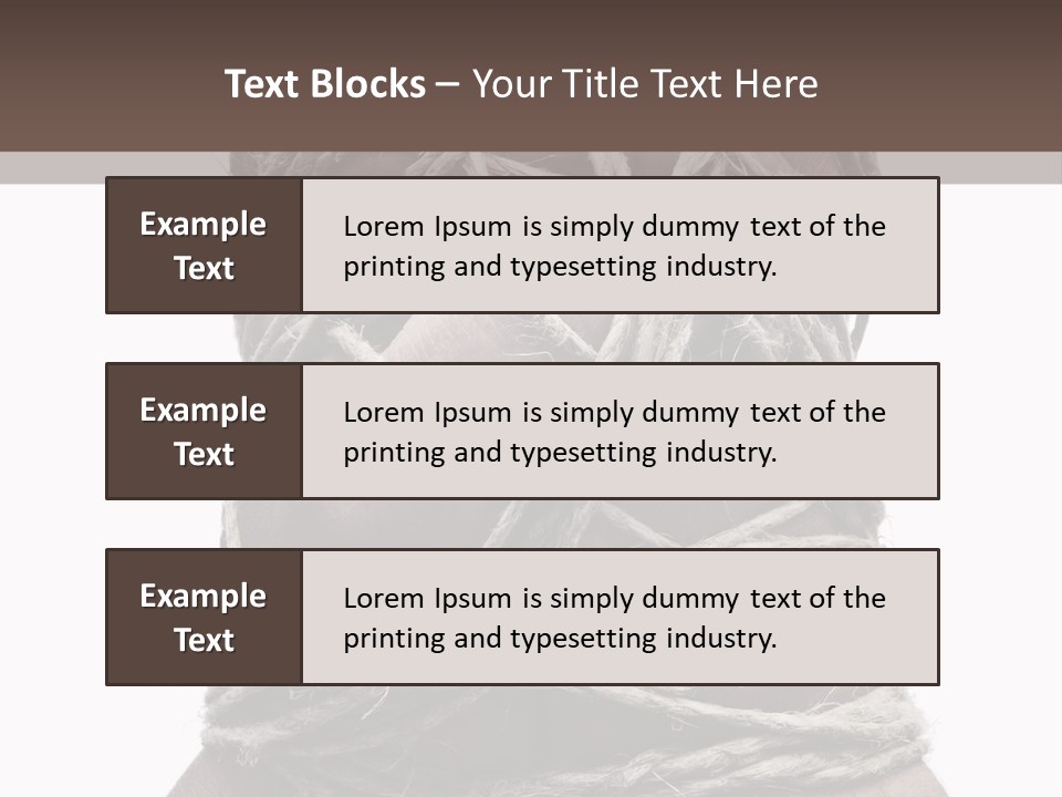 Tied Hands PowerPoint Template