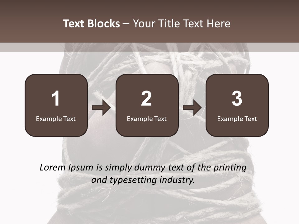 Tied Hands PowerPoint Template