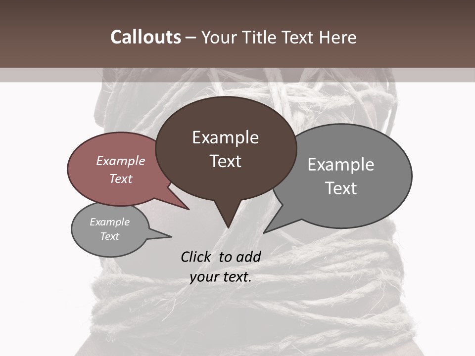 Tied Hands PowerPoint Template