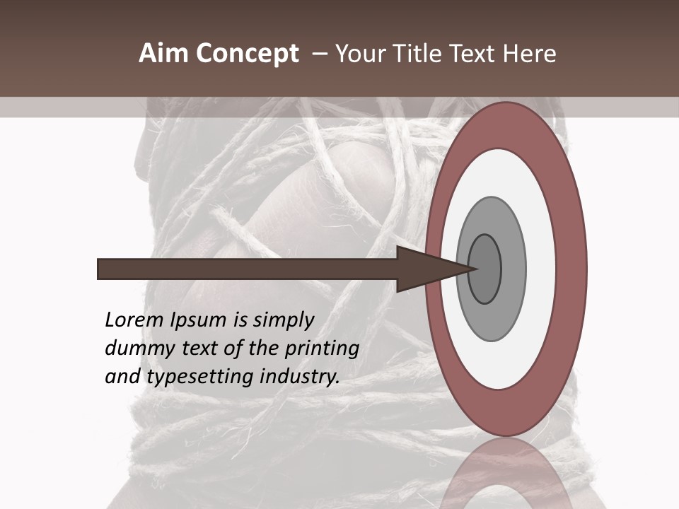 Tied Hands PowerPoint Template