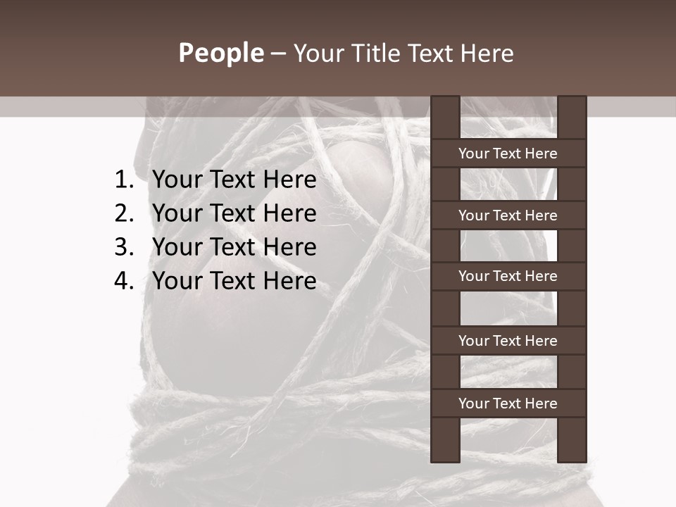 Tied Hands PowerPoint Template