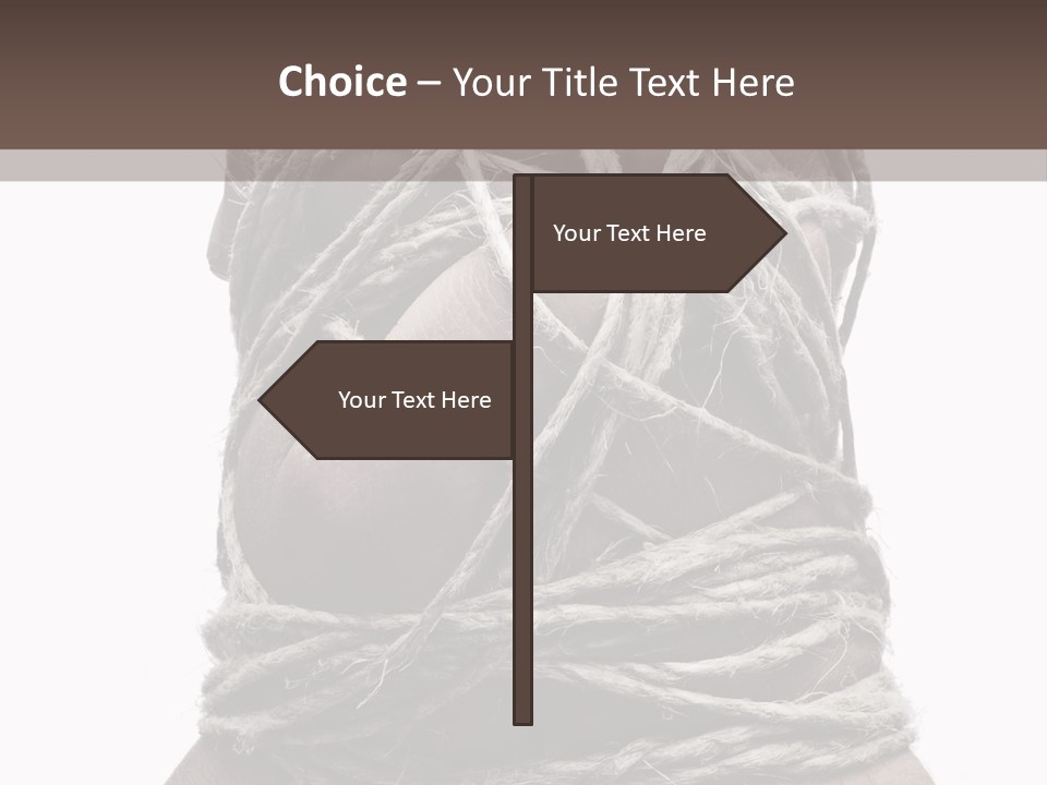 Tied Hands PowerPoint Template