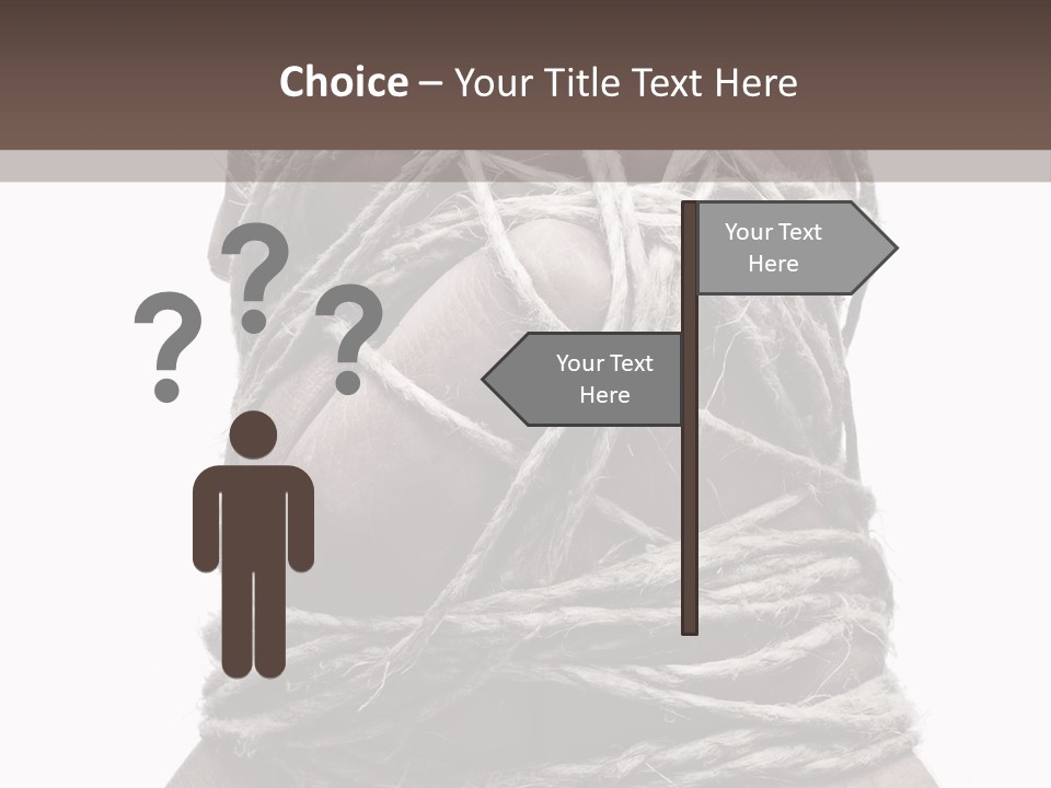 Tied Hands PowerPoint Template