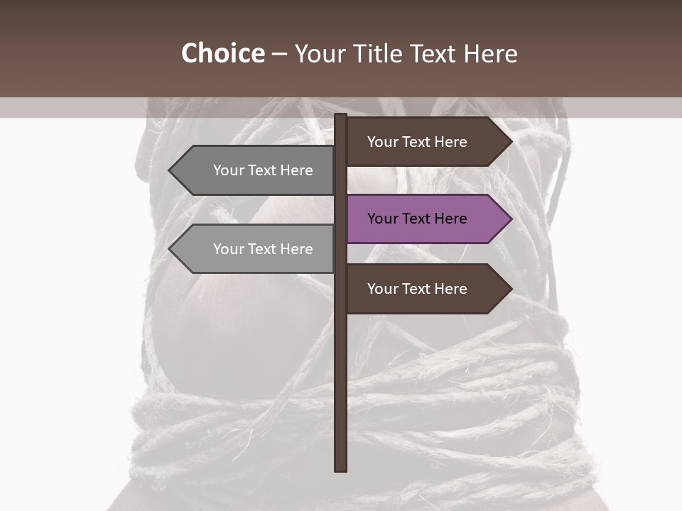 Tied Hands PowerPoint Template