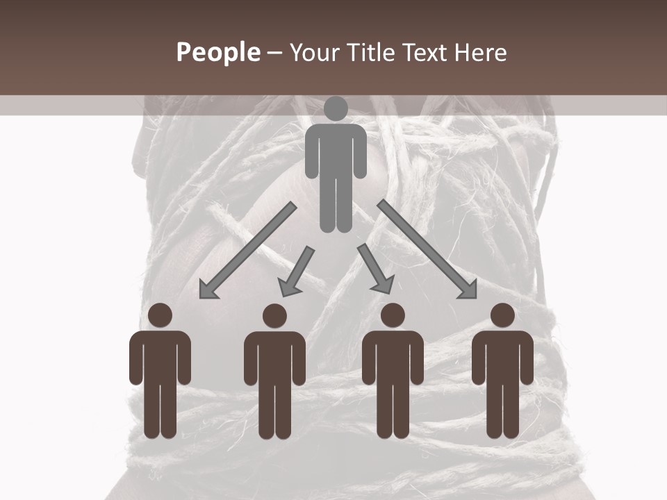 Tied Hands PowerPoint Template