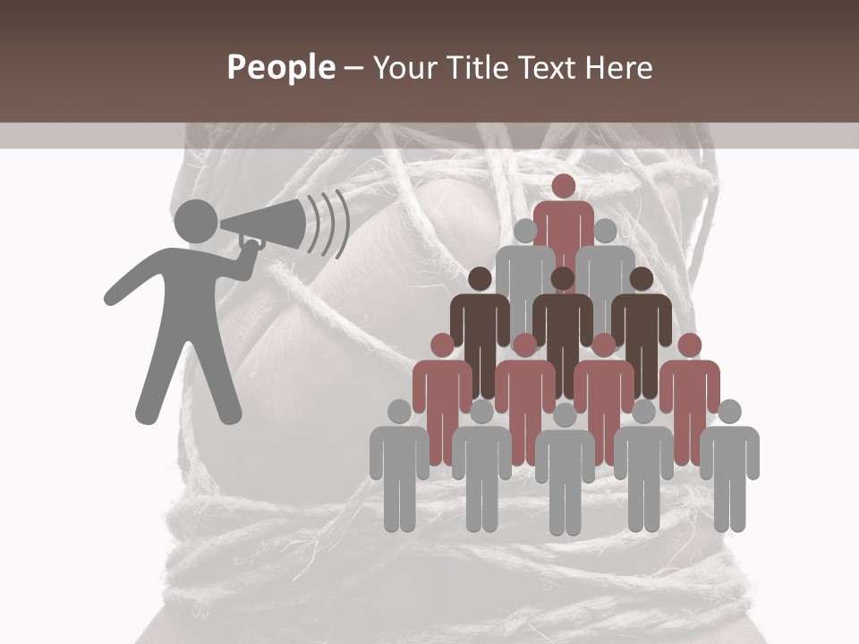Tied Hands PowerPoint Template