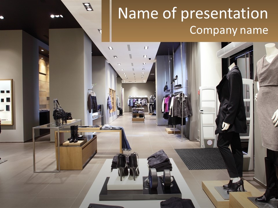 Clothing Boutique PowerPoint Template