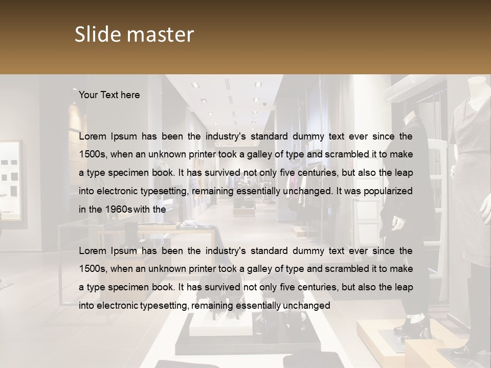 Clothing Boutique PowerPoint Template