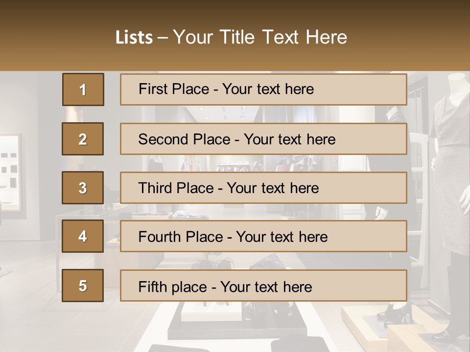 Clothing Boutique PowerPoint Template