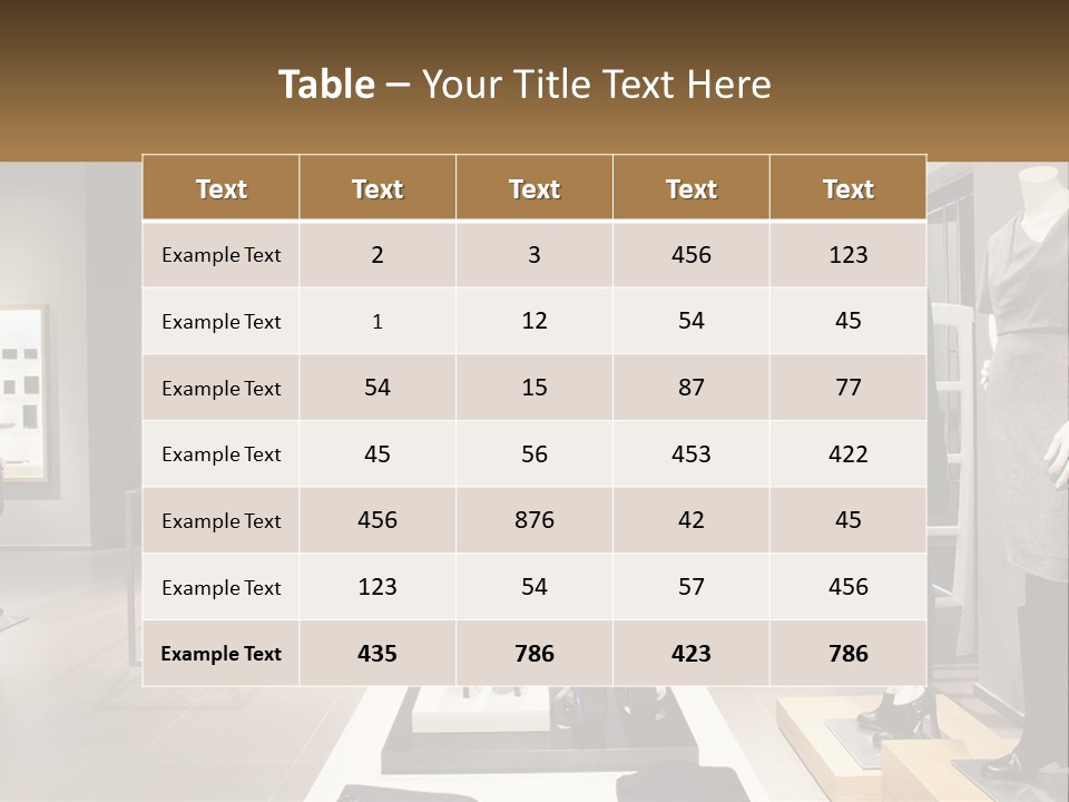 Clothing Boutique PowerPoint Template